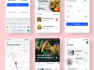 foodr app android delivery design food food app ios login order ui ui design ux ux design