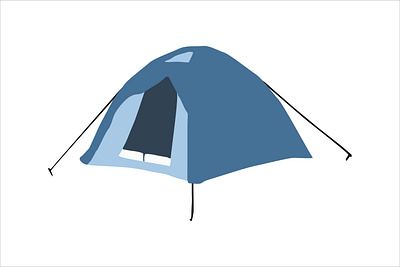 Tent animation design digital art flat icon illustration logo ui web work