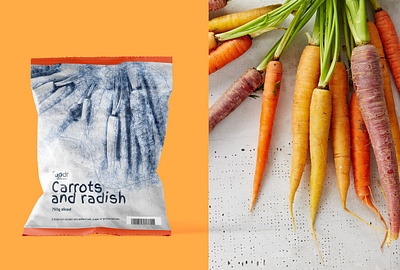 foodr packaging brand branding carrots food food delivery logo logo design package package design packaging packaging design