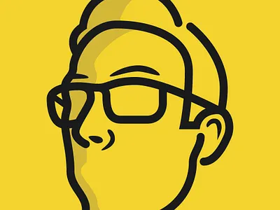My New Avatar avatar glasses illustration yellow yellow logo