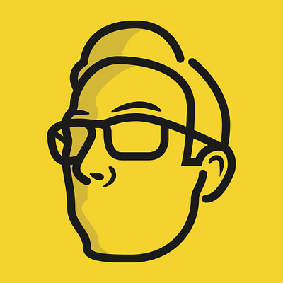 My New Avatar avatar glasses illustration yellow yellow logo