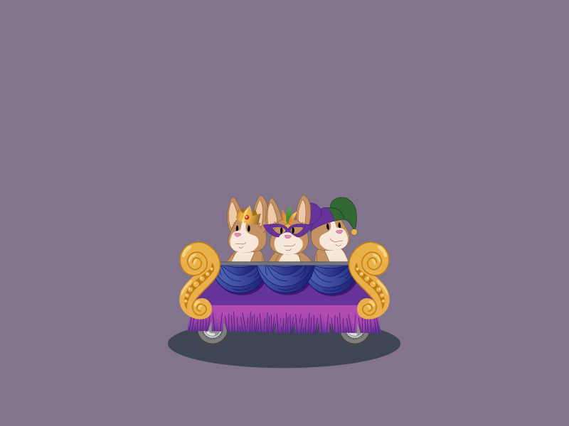 Corgi Parade animation after effects lottie vector illustration