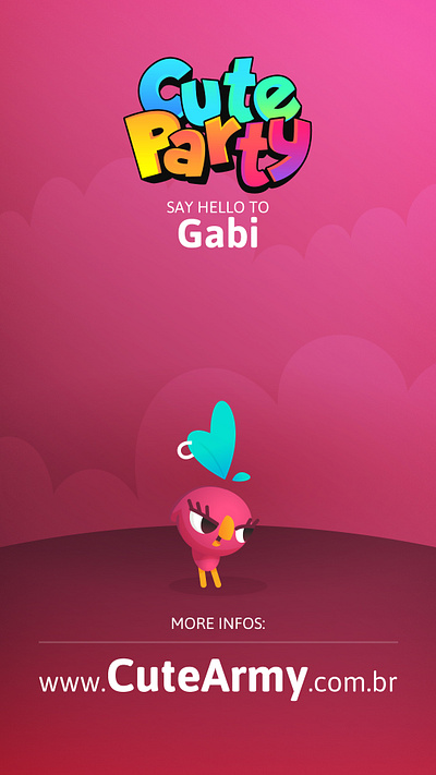 Gabi Cute Party bird character cute army cute party cutie game pink