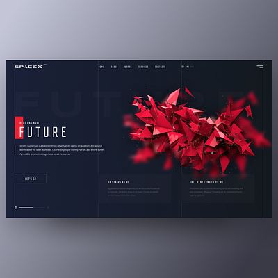 Future concept 3d app concept design flat future minimal ui ux web website