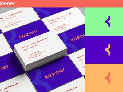 Keener Logo Design app branding education app healthcare illustration logo logodesign millennial mobile typography