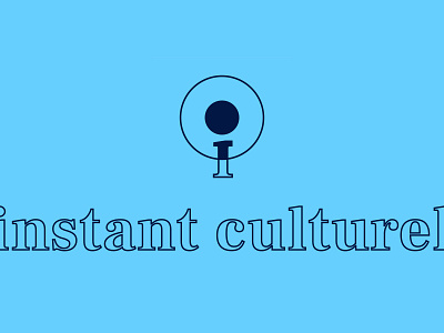 Logotype instant-culturel.fr art art direction cultural direction artistique event graphic design logo logotype