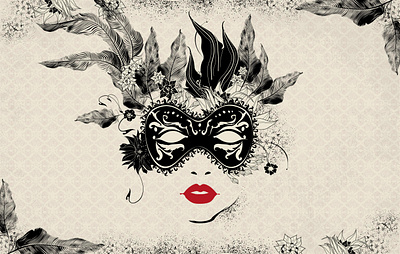 Come Come One and All branding corporate events event design events flight centre illustration masked ball masquerade signage travel travel agency typography vintage