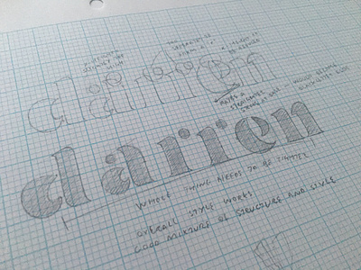 Personal Wordmark concepts custom type exploration lettering logotype sketch type type design typography wordmark