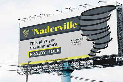 'Naderville Tornado Shelters (Billboard Design) advertising billboard design billboard mockup brand design tornado shelter
