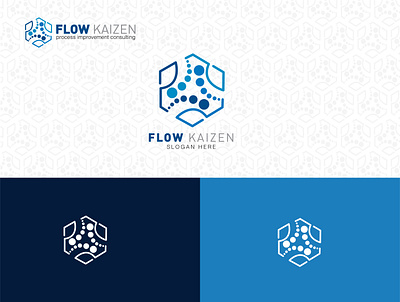 Flow Kaizen Logo branding design graphics design logo technology logo vector