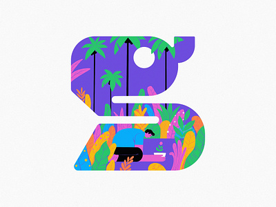 g 36daysoftype07 art design g garden illustration typography