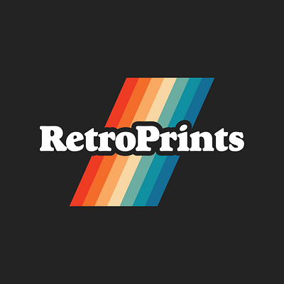 30 days logo challenge 10 - Retro Prints 30dayslogochallenge design illustration illustrator logo logochallenge logoconcept logocore logodesign vector