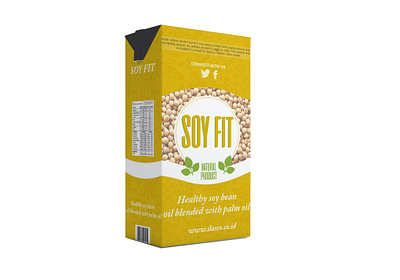 Soy Fit 3d branding illustration mockup packaging packagingdesign