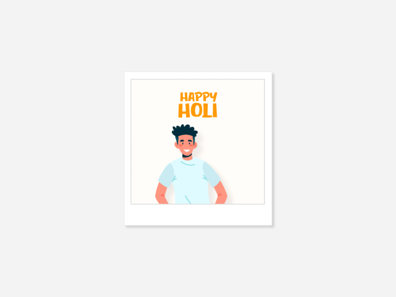 Happy Holi 2020 adobe ilustrator after effect animated gif animation art digital art gif gif animated graphic design holi illustration motion motion design