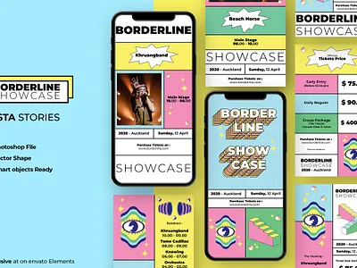 Festival Instagram Story Template abstract advertisement art background banner card concept design festival graphic holiday illustration party poster promotion social media stories story template vector