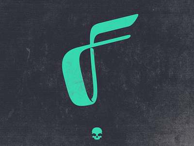 36days_F 36dayoftype 36daysoftype06 36daysoftypef brand branding branding design design grunge letterf lettering letters logo logotipe logotipo marca skull sorg typography