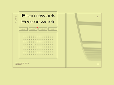 36 Days Of Type - Day 6 36days f 36daysoftype branding brutalism concept design simple typography ui webdesign website