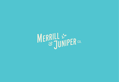 Merrill & Juniper branding illustration illustrator logo typography vector