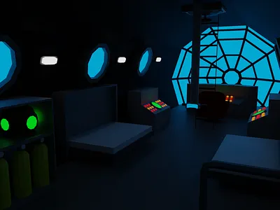 Submarine Playspace 3d art design lowpoly submarine virtual reality