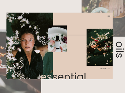 Essential Oils Landing Page adobexd beauty design landingpage minimalistic ui uxui webdesign