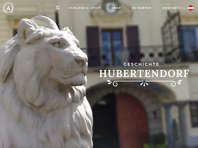 Geschichte Hubertendorf | Aigner Schlösser Residenz design illustration ui web webdesign