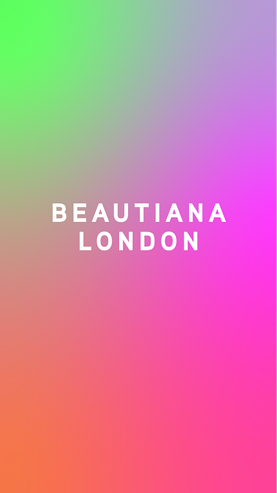 Beautiana Look & Feel #1 beauty brand branding color cosmetic design gradient lettering logo makeup type typography