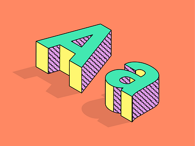 Roboto Isometric 36daysoftype isometric type