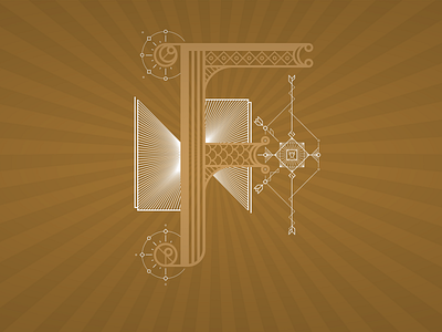 36daysoftype – F 36days 36daysoftype art deco lettering type typo