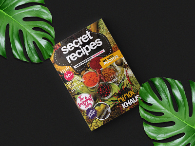 Secret Recipes - A Food Magazine branding cover design food graphic design magazine spices