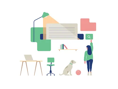 Entr - Landing Page Illustration banner design flat illustration landingpage slider ui vector website website concept