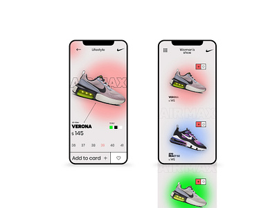 Nike app app design application artwork design typography ui ux web web design website