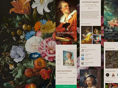 Musea app design art museum museum of art painters