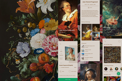 Musea app design art museum museum of art painters