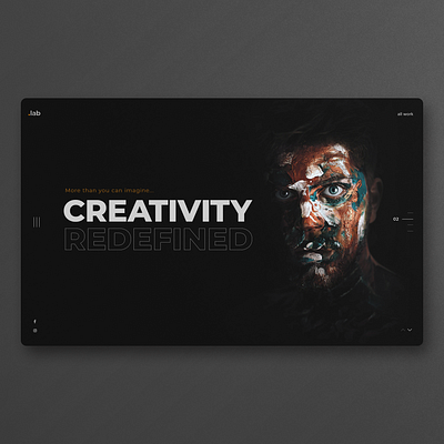 Creative Studio Web Design UI clean ui concept creative agency graphic design homepage landingpage minimal ui uidesign ux webdesign website design