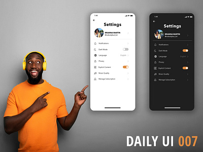 Daily UI 007 daily ui daily ui 007 dailyui dailyui007 dark design music music app ui ui design