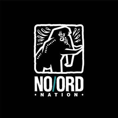 No/ord Nation Logo brand design branding icon illustration logo