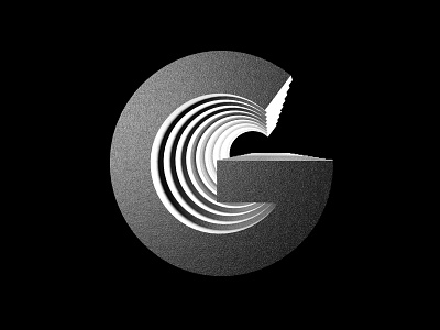 36 Days of Type - G 36 days 36dayoftype 36daysoftype 3d black c4d clean design letter logo minimal monochrome redshift type type art typographic typography typography design