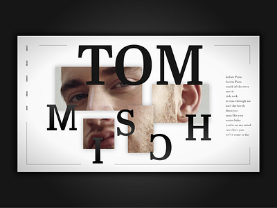 Tom Misch Website Concept - Music Artist album artist artistic concept design homepage modern music tom misch ui web webdesign website website concept website design