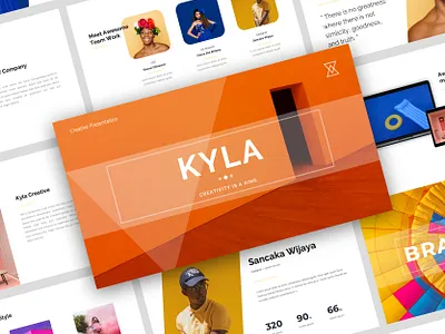 Kyla Creative Presentation Design creative design graphicdesign layout layoutdesign presentation design presentation template product design