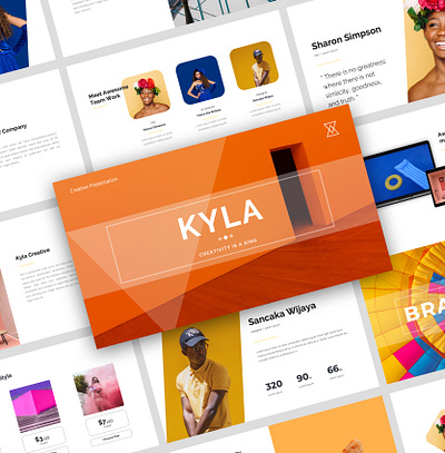 Kyla Creative Presentation Design creative design graphicdesign layout layoutdesign presentation design presentation template product design