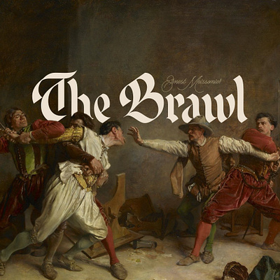 The Brawl art direction art history art museum artwork blackletter classic custom type handlettering lettering museum museum of art type typeface design typography typography design