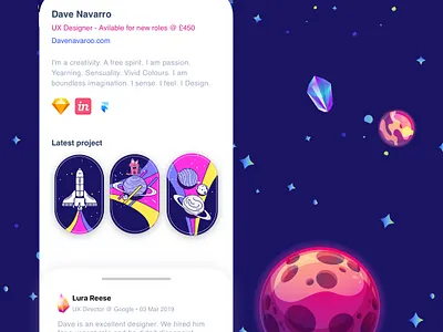 Freelancer Profile book booking cv ecommerce freelance ios ios app job productdesign ux uxui