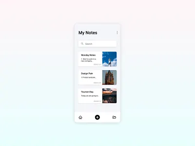 Day065 Notes Widget app dailyui design icon notes widget noteswidget ui ux web website