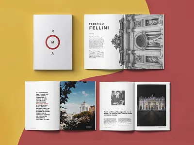ROME - Booklet booklet brochure cover design design editorial design elegant layout magazine minimal modern original photography roma typogaphy