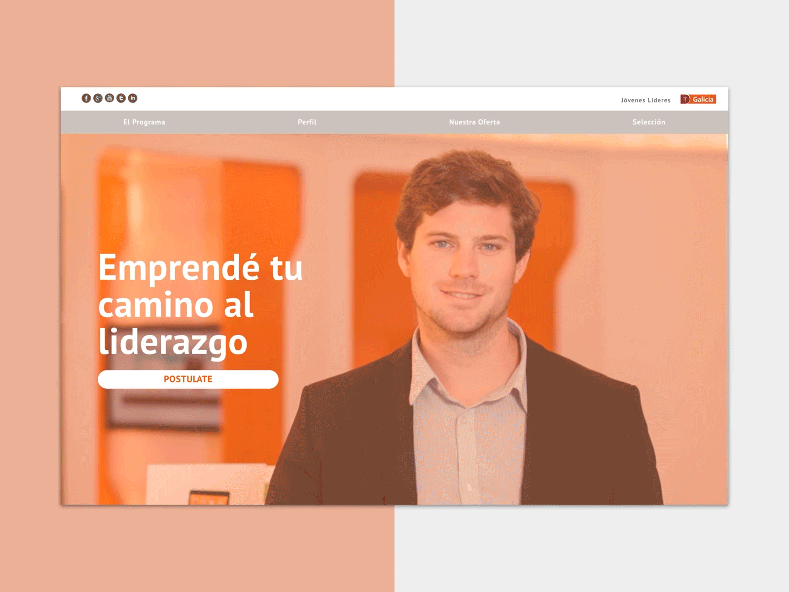 Banco Galicia / Jóvenes Líderes css3 html5 jquery layout