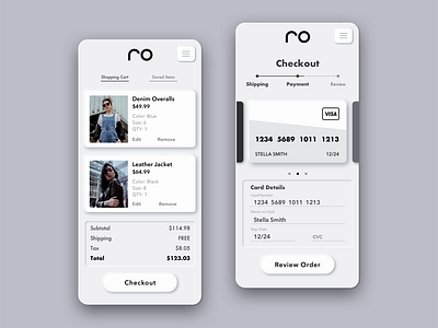 Daily UI - Credit Card Checkout 002 checkout dailyui dailyui 002 design mobile ui mockup neumorphic neumorphism sketch skeumorphic ui uidesign