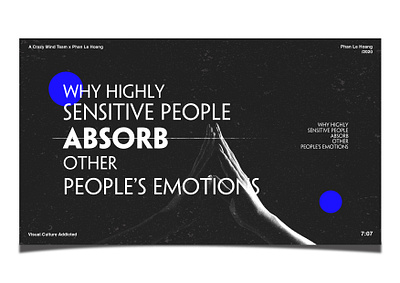 Why Highly Sensitive People design poster poster design typography