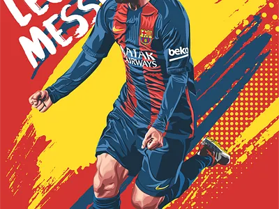 Leo Messi Barcelona art artist barcelona coreldraw desain design designer digitalart fanart football graphicdesigner illustrator messi vector