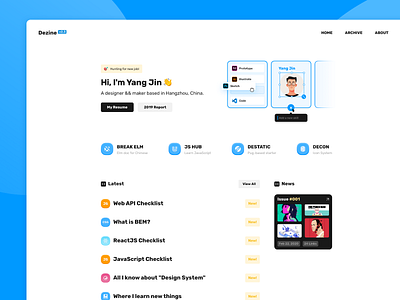 New style for Dezineleo.com blog branding design dezineleo minimalist personal project ui web design web ui 网页设计