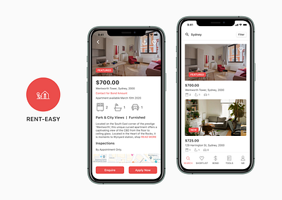 Rent-easy iOS App iosapp iosmobileapp rentalapp ui uidesign uxdesign uxuidesign